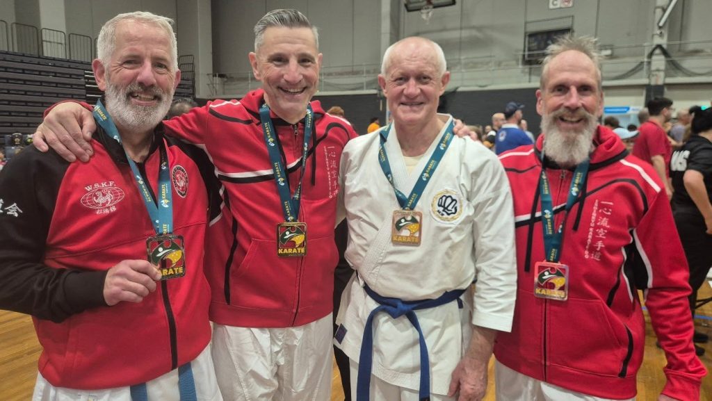 55+ kumite medallists