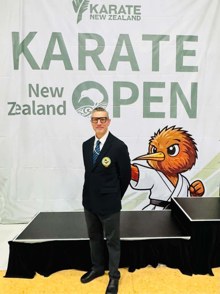 Sensei Michael Radermacher, now Oceania kata and kumite judge